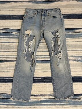 Levi's 501 ‘93 Straight Fit Distressed Mens Jeans